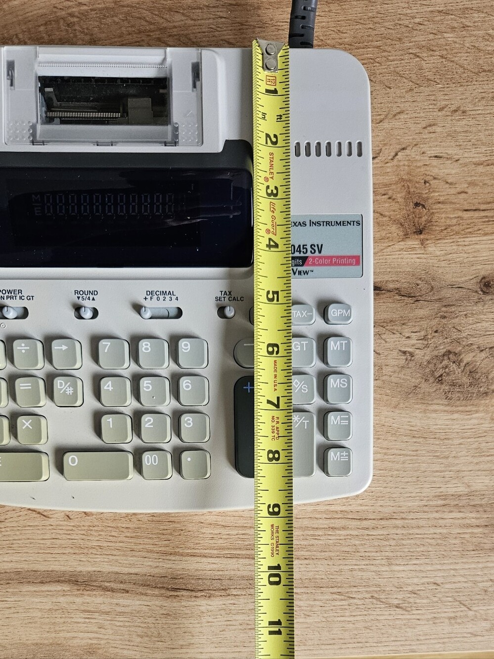 Texas Instruments TI-5045 SV 12-Digit 2-Color Printing Calculator - Tested - Picture 14 of 14